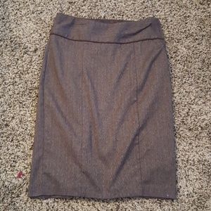 Brown pencil skirt
